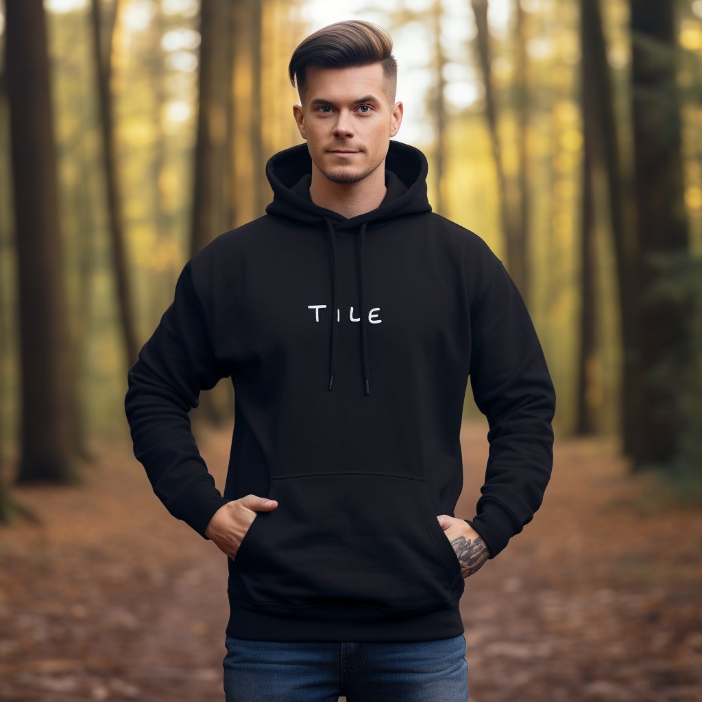 Hot selling bamboo fleece fabric silk screen printing comfortable men sweatshirt hoodie