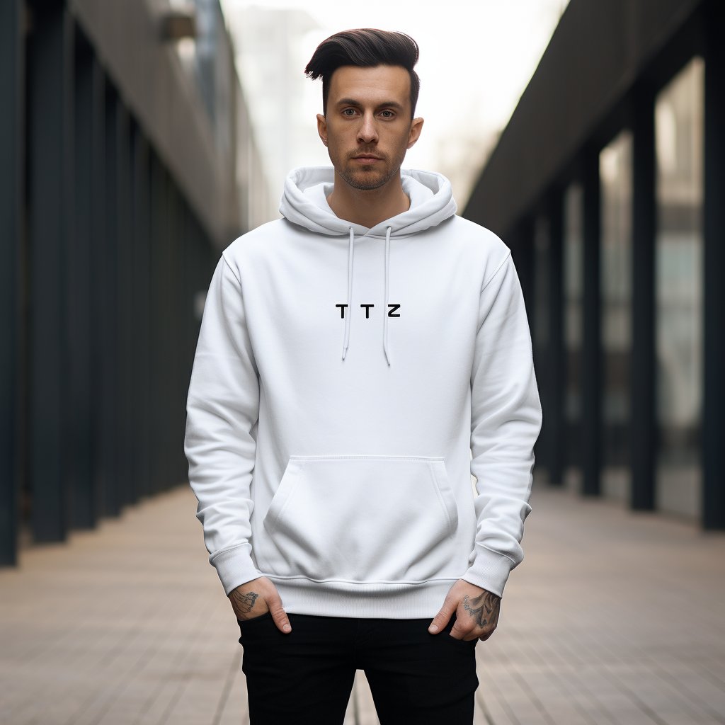 Hot selling bamboo fleece fabric silk screen printing comfortable men sweatshirt hoodie
