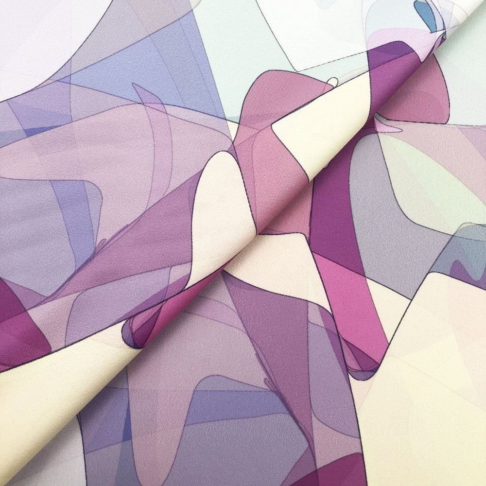 Quick Dry Sublimation Print 4 Way Stretch Pet Recycled Polyester Spandex Fabric for Swimwear Bikini