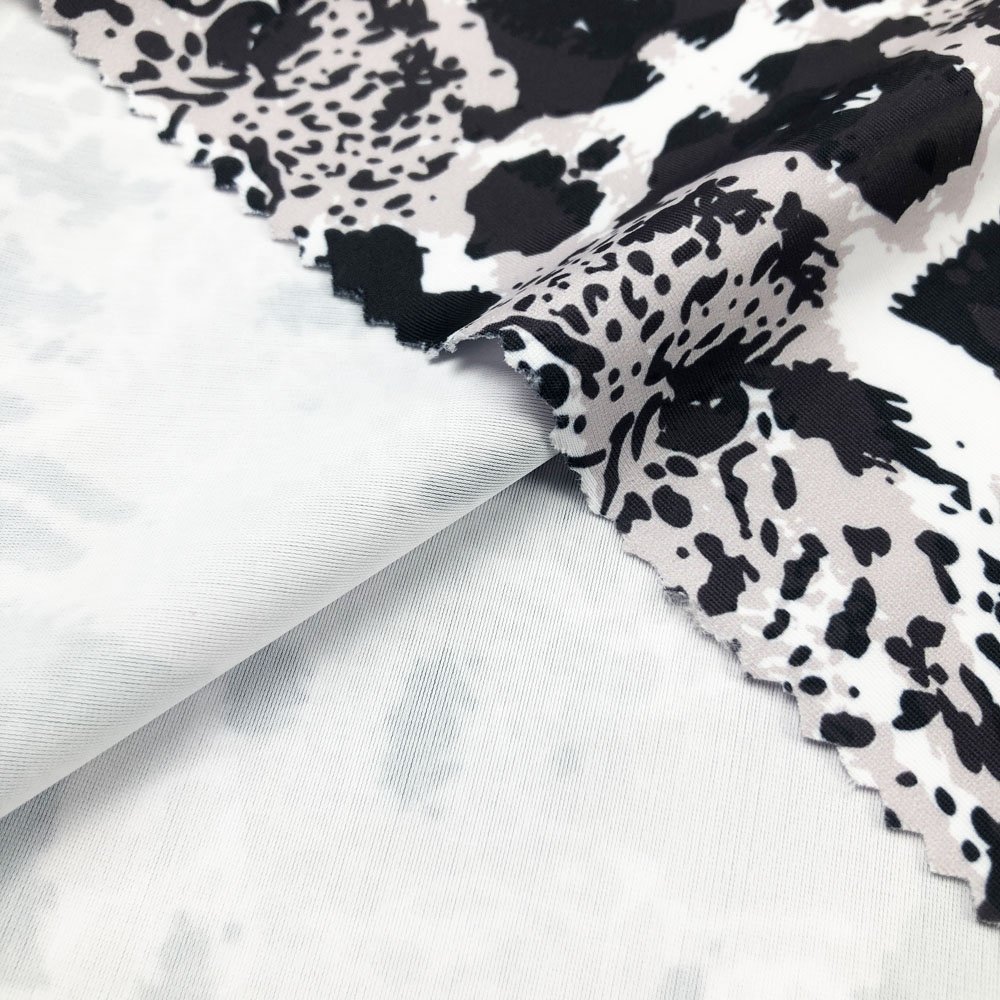 Quick Dry Sublimation Print 4 Way Stretch Pet Recycled Polyester Spandex Fabric for Swimwear Bikini