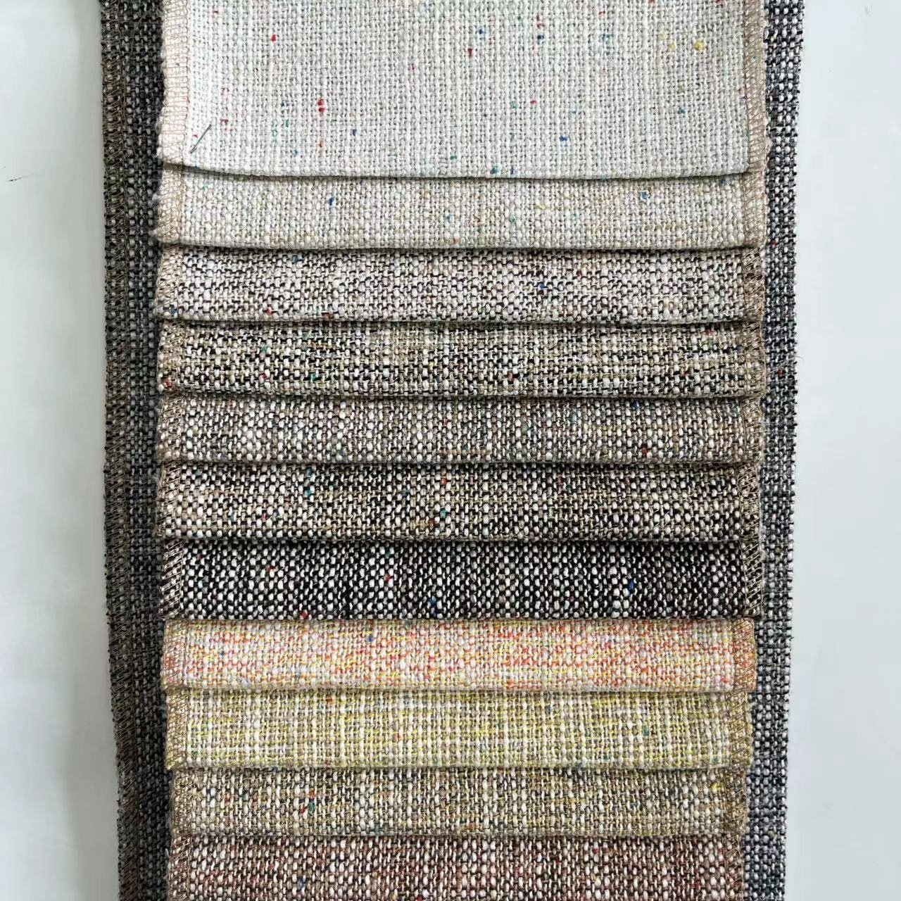 100% polyester Linen sofa fabric 2023 upholstery fabrics sofa home textile
