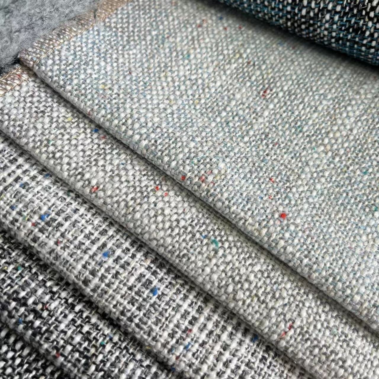 100% polyester Linen sofa fabric 2023 upholstery fabrics sofa home textile