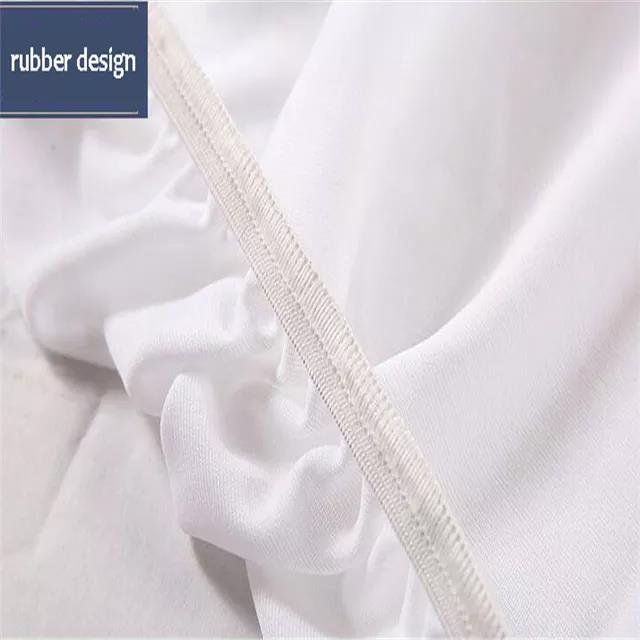 Quilted Baby Fitted Bed Sheet Ultra Soft Bamboo Fiber Terry Crib Pad Cover Quilted Waterproof Mattress Protector