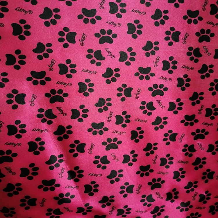 2024 Hot Upscale Satin Print Fabric Printing Custom Polyester Fabric
