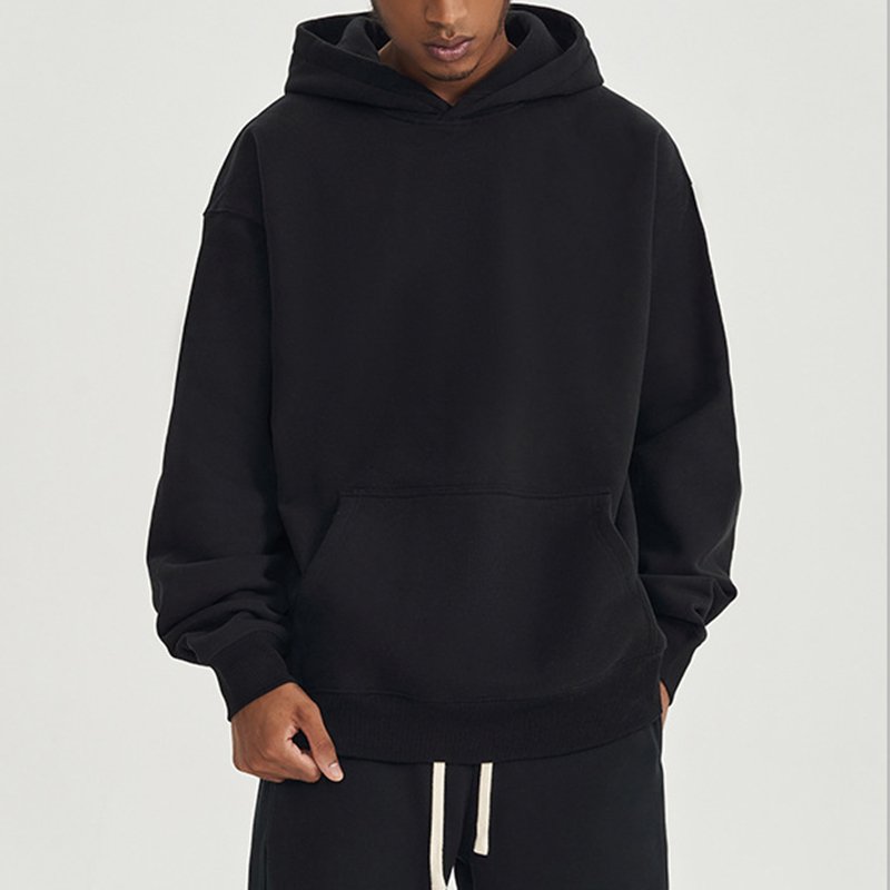 1 Piece Knitted Fabric, Blank Hoodie Quarter Zip Pullover Sweatshirt Mens 1/4 Zip Fleece Hoodies Mock-neck Sweater Pullover/