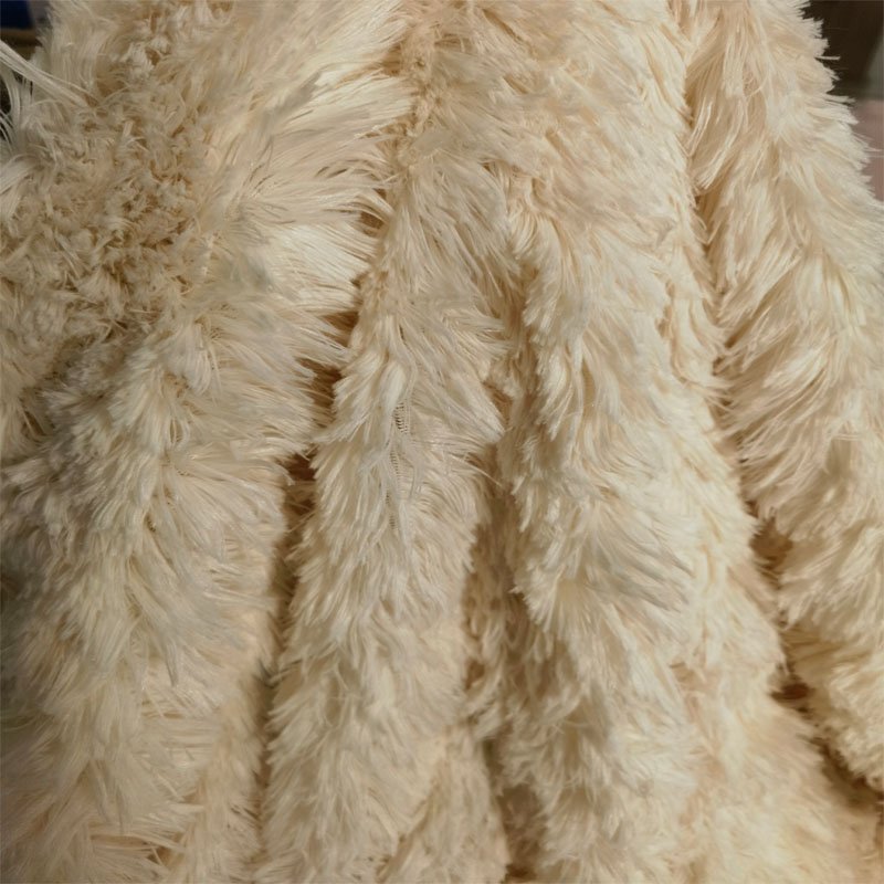 China Factory Soft Skin-Friendly 100% Polyester Plush Fabric for Making Coats Shoes and Carpets Toys