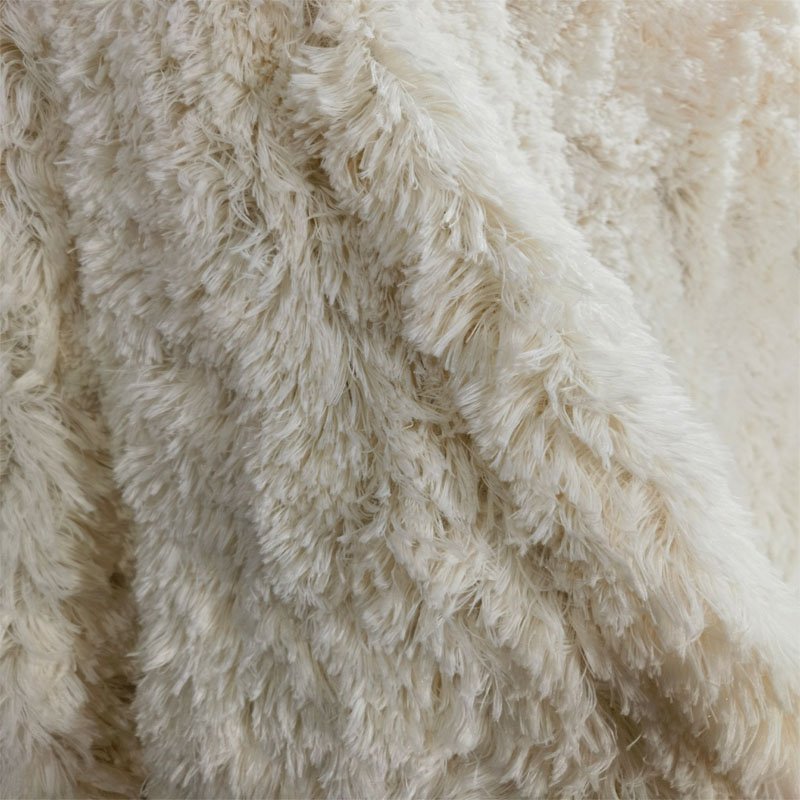 China Factory Soft Skin-Friendly 100% Polyester Plush Fabric for Making Coats Shoes and Carpets Toys