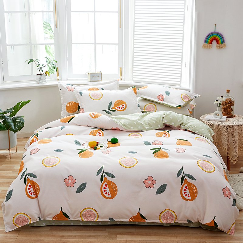 Bed Linen polyester Bed Sheet Bedding Set with Duvet Cover