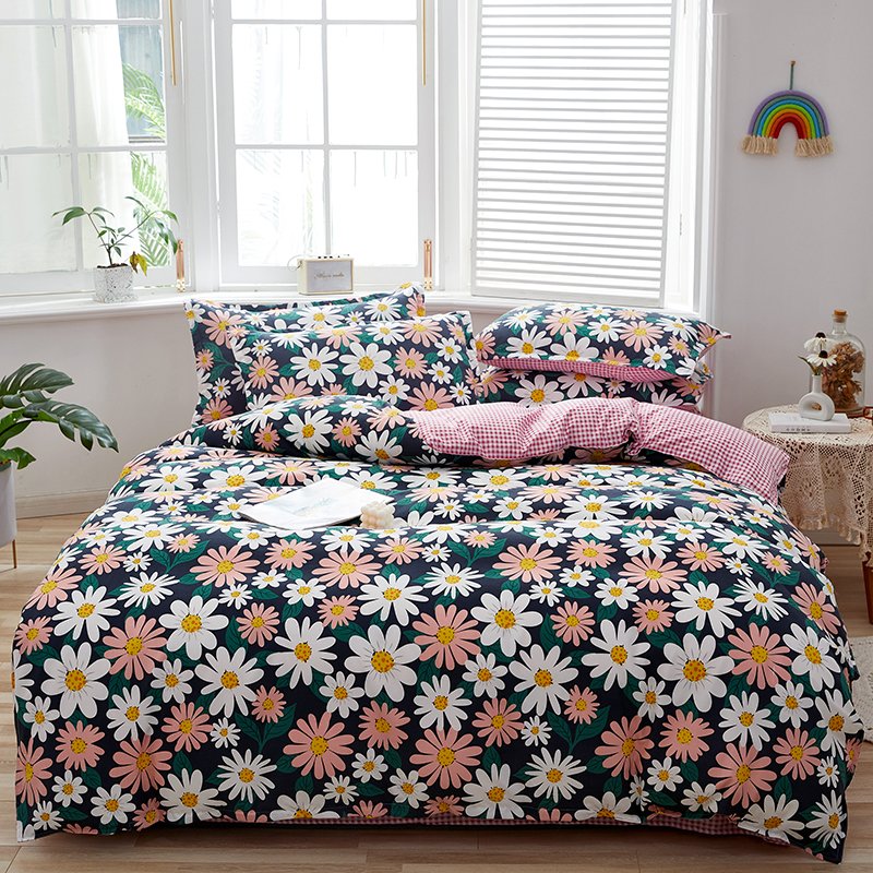 Bed Linen polyester Bed Sheet Bedding Set with Duvet Cover