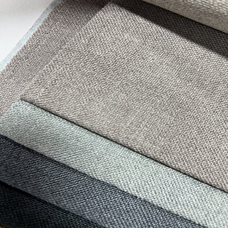 2024 high quality Linen fabric home textile cover wholesale woven furniture 100% Polyester upholstery quality Linen sofa fabric