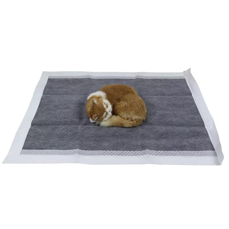 Super absorbent odor control puppy urine training pads charcoal pet pads adhesive sticker anti slip carbon bamboo pet pads