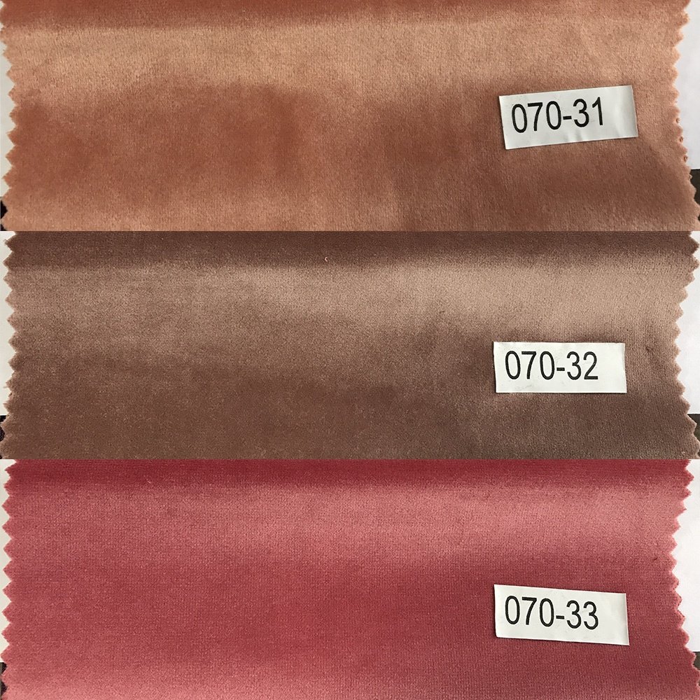 Low price high quality spot 100% polyester fabric holland velvet sofa/curtain velvet fabric 120 colors in stock