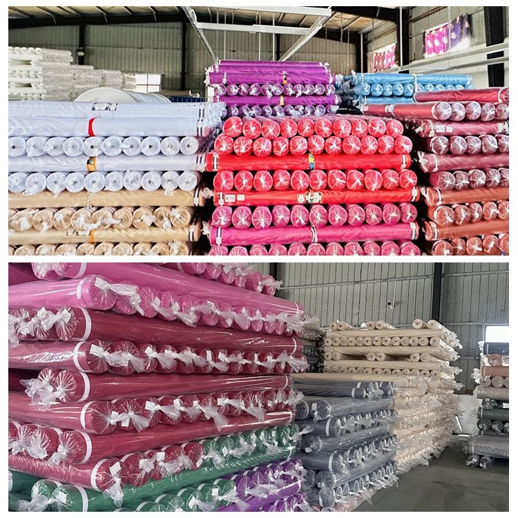 Manufacturer wholesale custom 100% poly silky tela satinada textile satin polyester material fabric