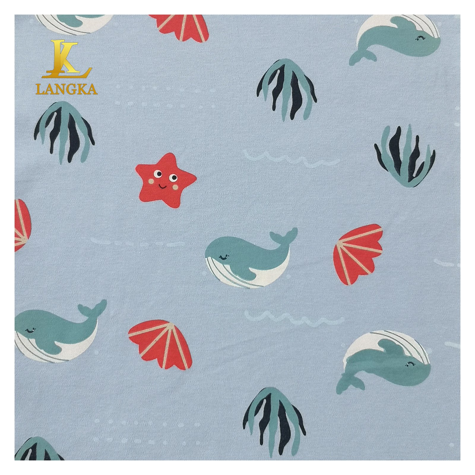 Langka Wholesale Spot Goods & Flexible Custom 95 Cotton 5 Spandex Knitted Single Cotton Jersey Fabric For T-Shirt Underwear