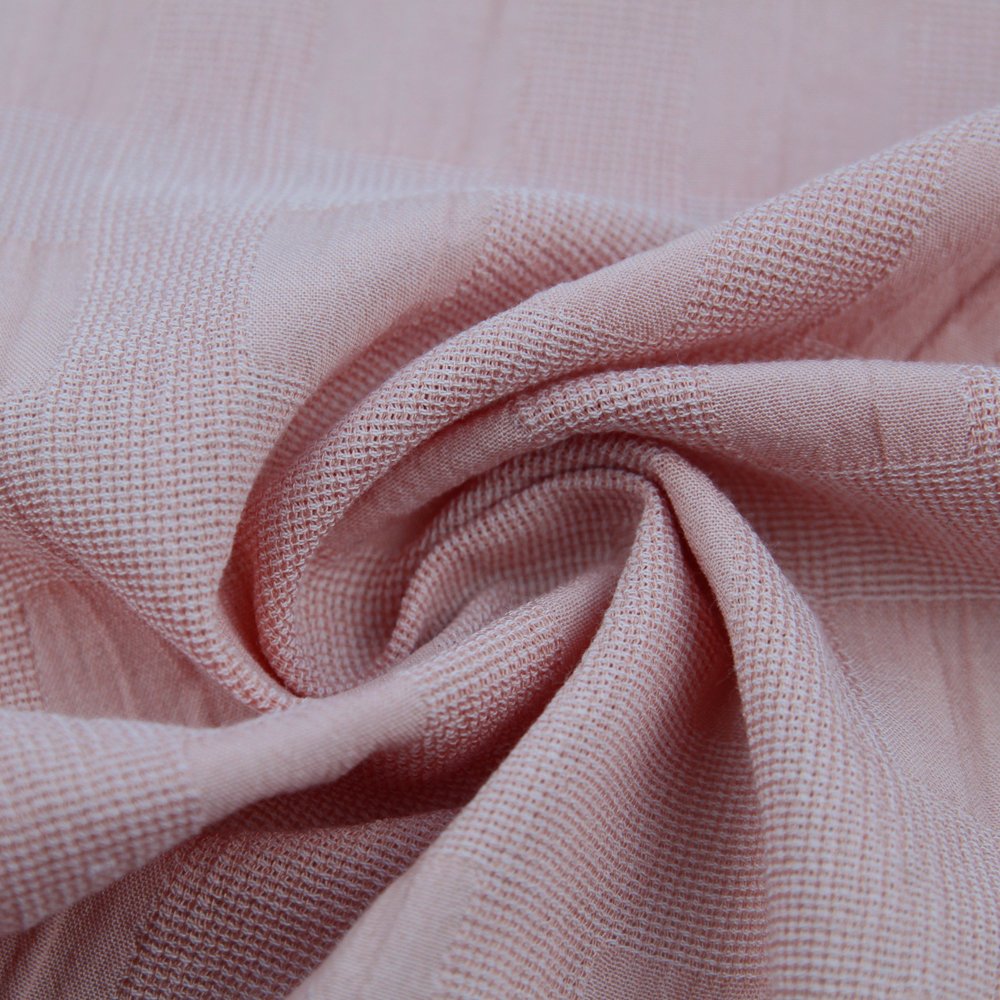 Popular Cotton Polyester Bamboo Fabric Yarn Dyed Dobby Woven Fabric for Clothes