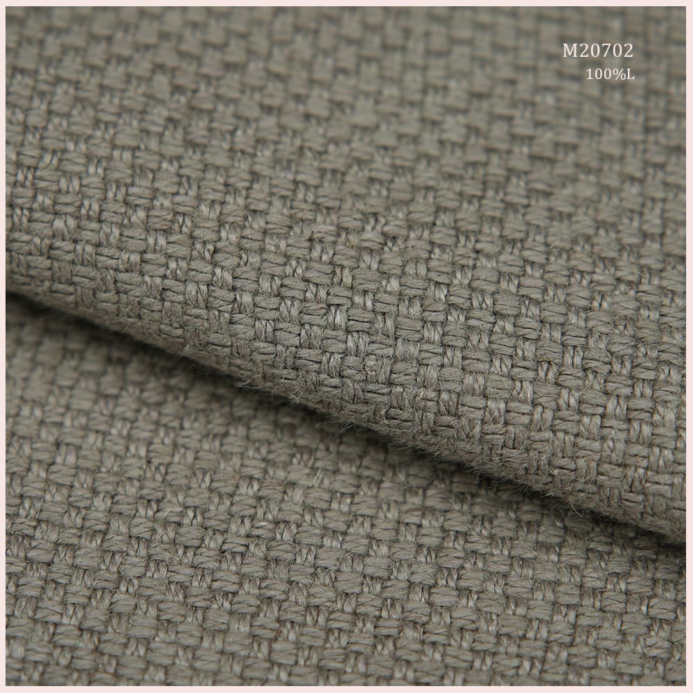 Mottled Details Upholstery 100% Linen Fabric For Curtain Sofa Pillow Panel Furniture