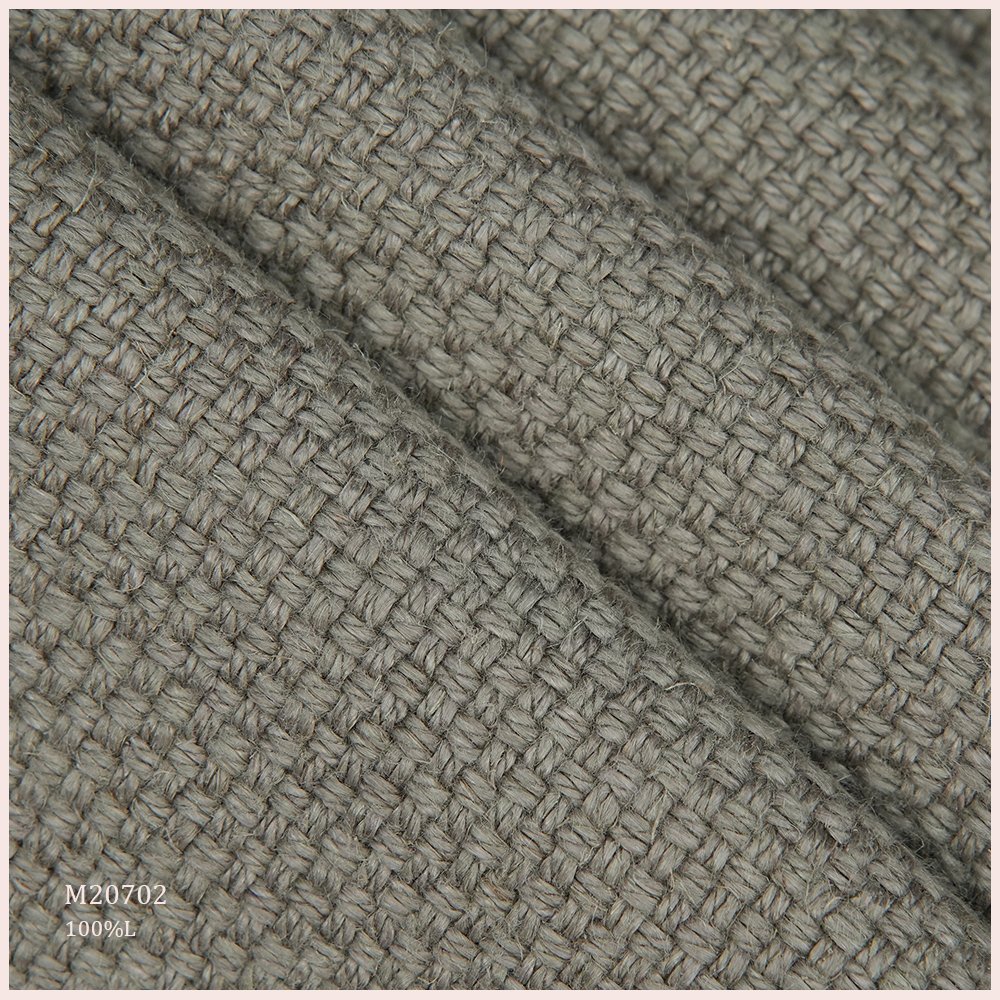 Mottled Details Upholstery 100% Linen Fabric For Curtain Sofa Pillow Panel Furniture