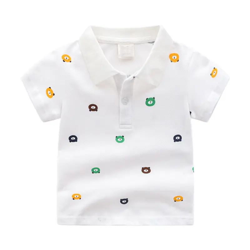 teng cai Boys short-sleeved summer new cartoon children's top short-sleeved T-shirt POLO shirt