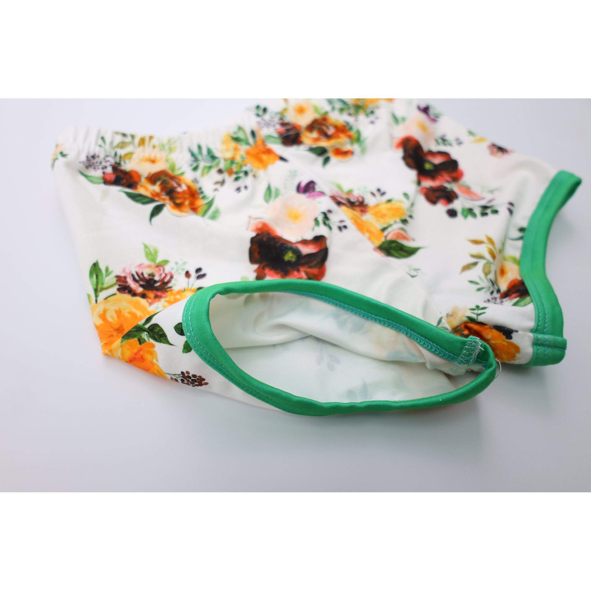 Qingli Oem Factory Price summer 95% bamboo fabric Kids Clothing Sets Floral Print Wholesale Girl Boutique Outfits