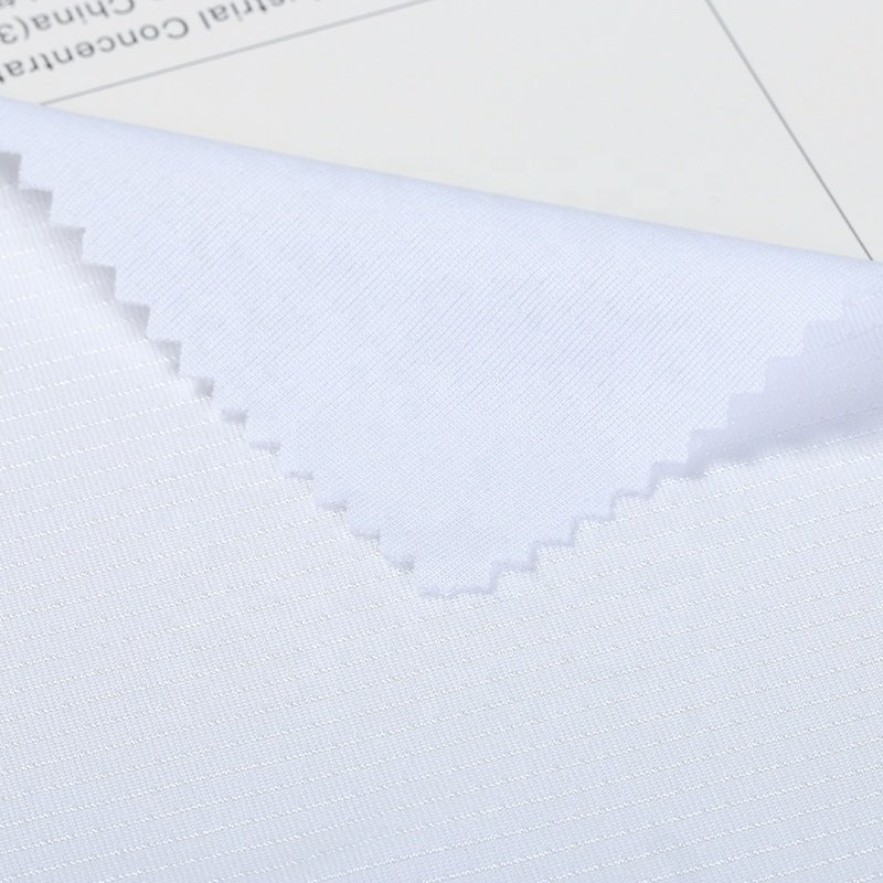 White Shiny Dot 100%polyester mesh fabric for sport t shirt