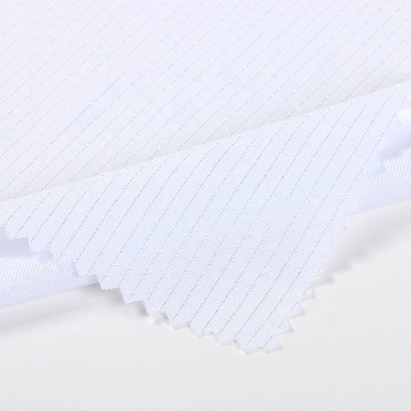 White Shiny Dot 100%polyester mesh fabric for sport t shirt