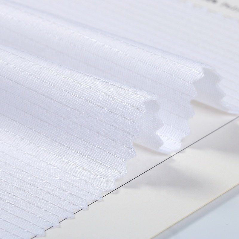 White Shiny Dot 100%polyester mesh fabric for sport t shirt