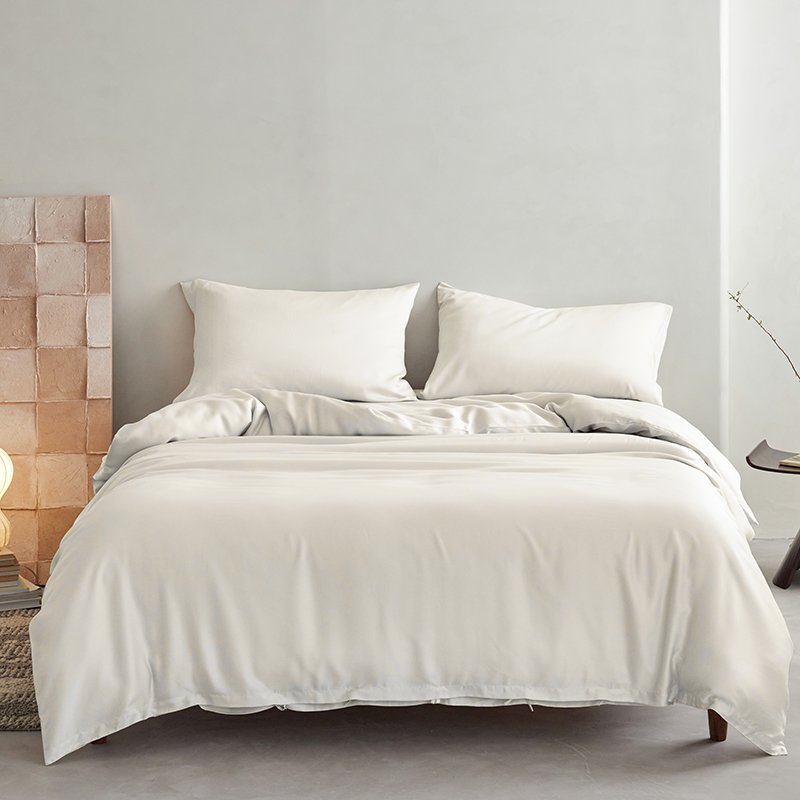 300 TC Bamboo Duvet Cover Custom Color With OEKO Certificate Queen Size 100% Bamboo Viscose Sheet