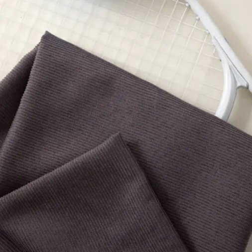 Eco Friendly Universal Clothes Upholstery Fabric Flocked Material Multifunctional Corduroy 100% Polyester Fabric Suit Fabric