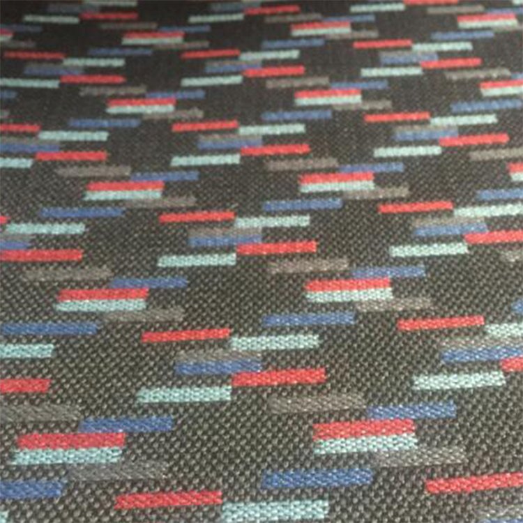 Chinese printed grey 100% polyester upholstery woven jacquard automotive auto bus car seat covers fabric for upholstery