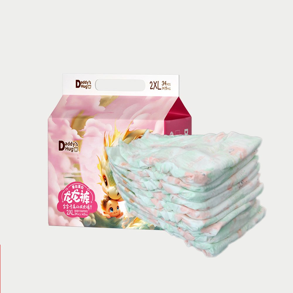 High Quality Business Fine Supply Russia 2024 Nursing Table New Born Breeze Baby Diapers in Bamboo Fiber with Magic Tape