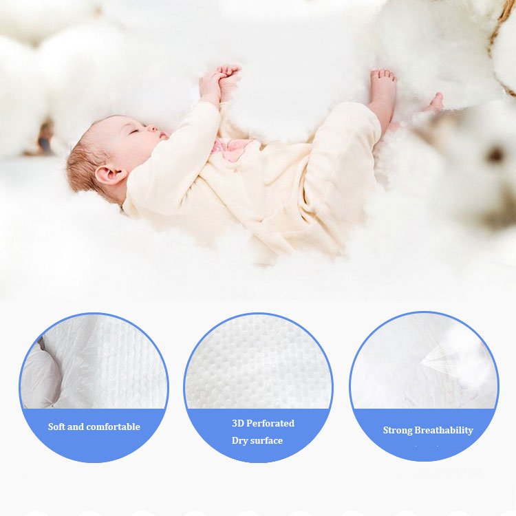 High Quality Business Fine Supply Russia 2024 Nursing Table New Born Breeze Baby Diapers in Bamboo Fiber with Magic Tape