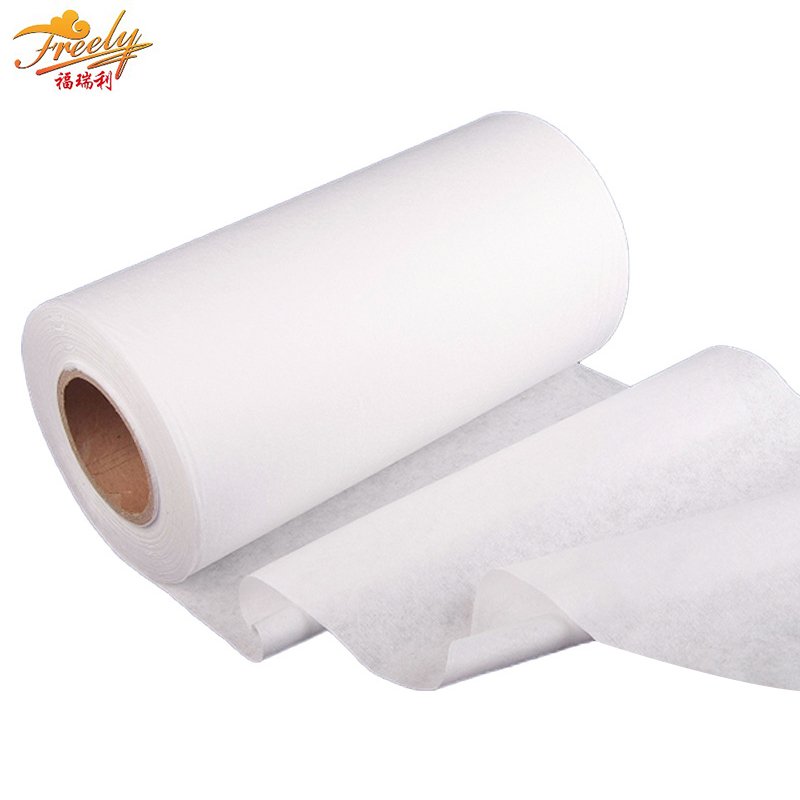 100% biodegradable raw material bamboo fiber viscose cellulose spunlaced non-woven fabric for wet wipes