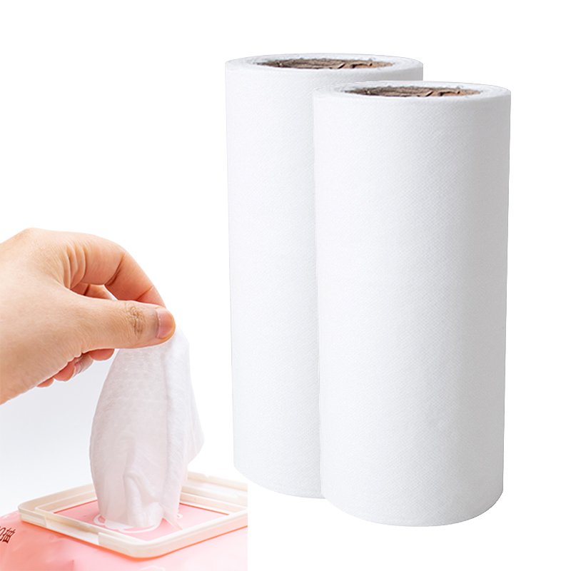 100% biodegradable raw material bamboo fiber viscose cellulose spunlaced non-woven fabric for wet wipes