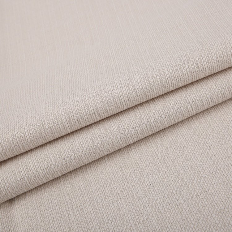 Home textile material rice flax polyester linen look fabric for furniture