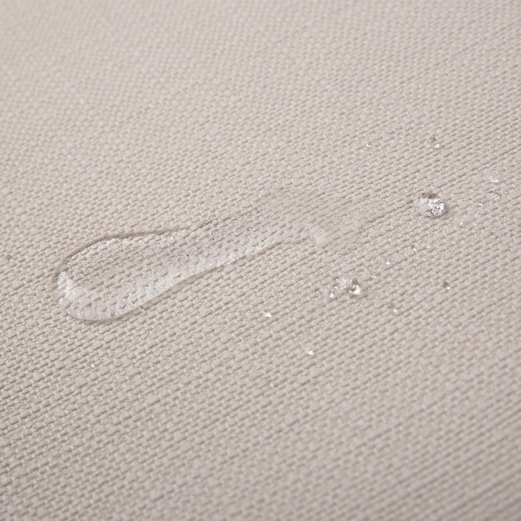 Home textile material rice flax polyester linen look fabric for furniture