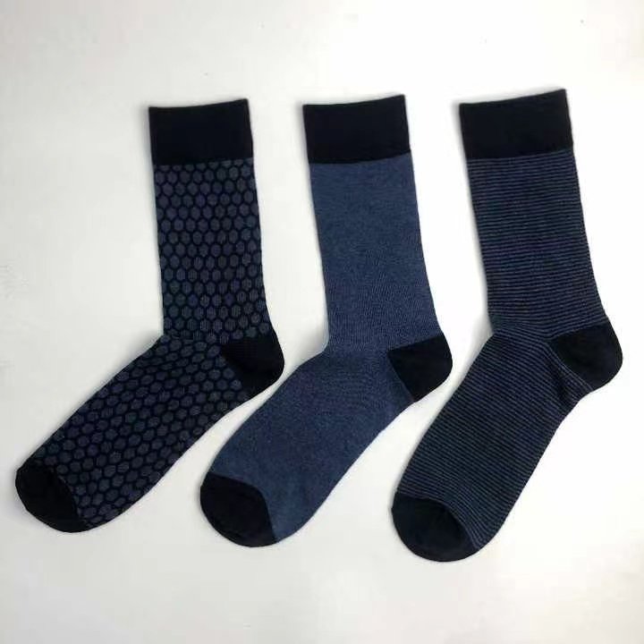 Men Bulk Thick Warm Bamboo Fiber Fabric Winter Woven 100% Cotton Socks