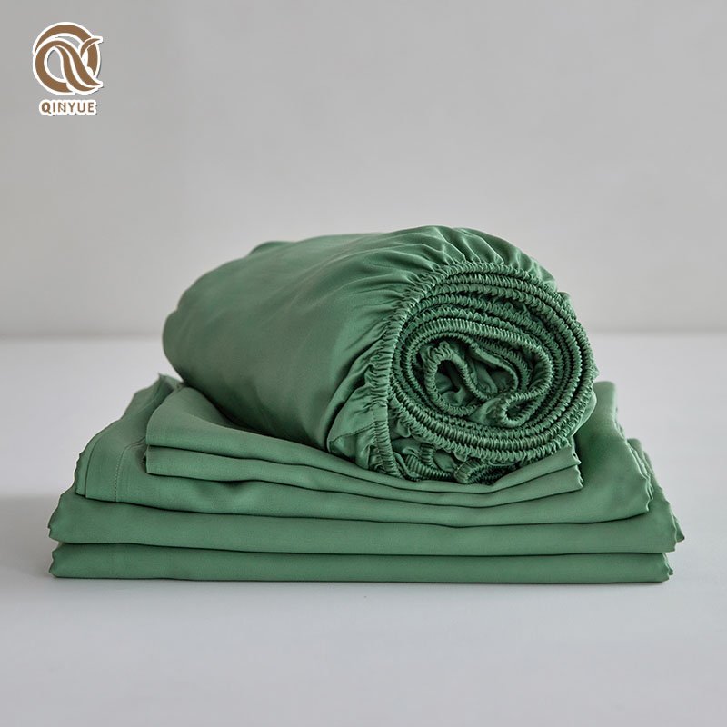 Eco Friendly Bedding Bamboo Sheets Fitted Bed Sheets With Elastic Bands Bamboo Fabric Bedsheet