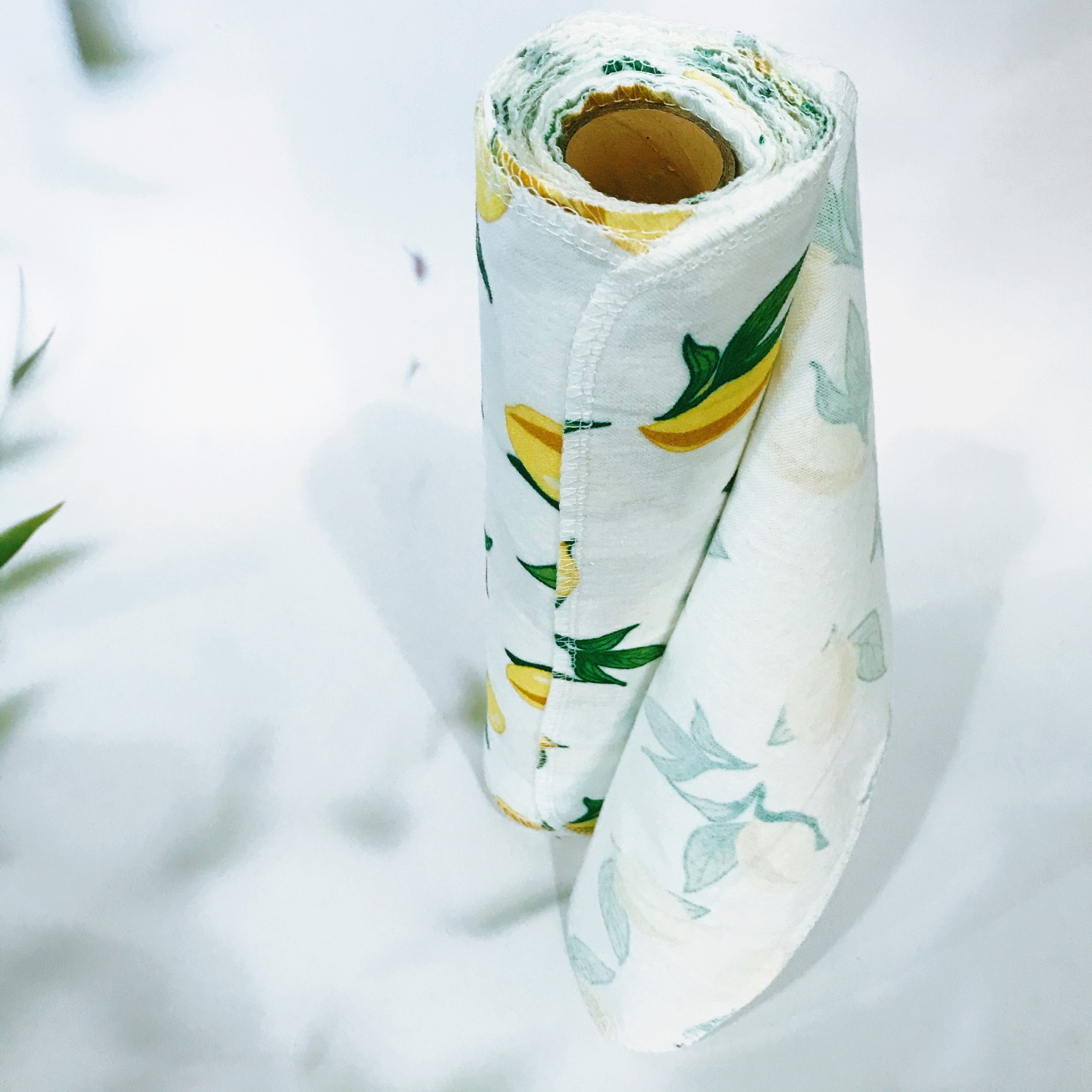Eco-Friendly Reusable Cotton Unpaper Cleaning Paper Towel Roll Custom Cotton Table Napkins Bamboo Fiber Kitchen Towel