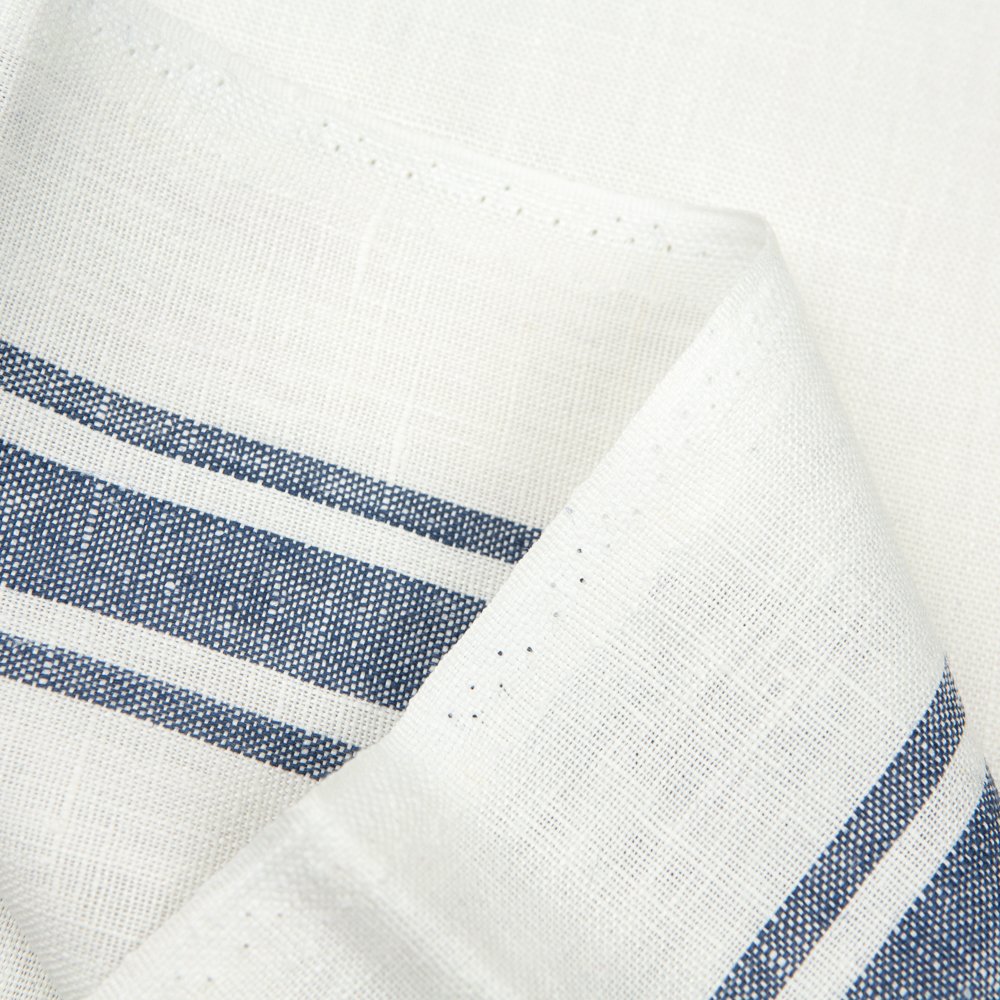 Wholesale 260 GSM Linen Woven Fabric Roll 100% Natural Breathable Yarn Dyed Plain Upholstery Clothes Garments Shirts Dresses