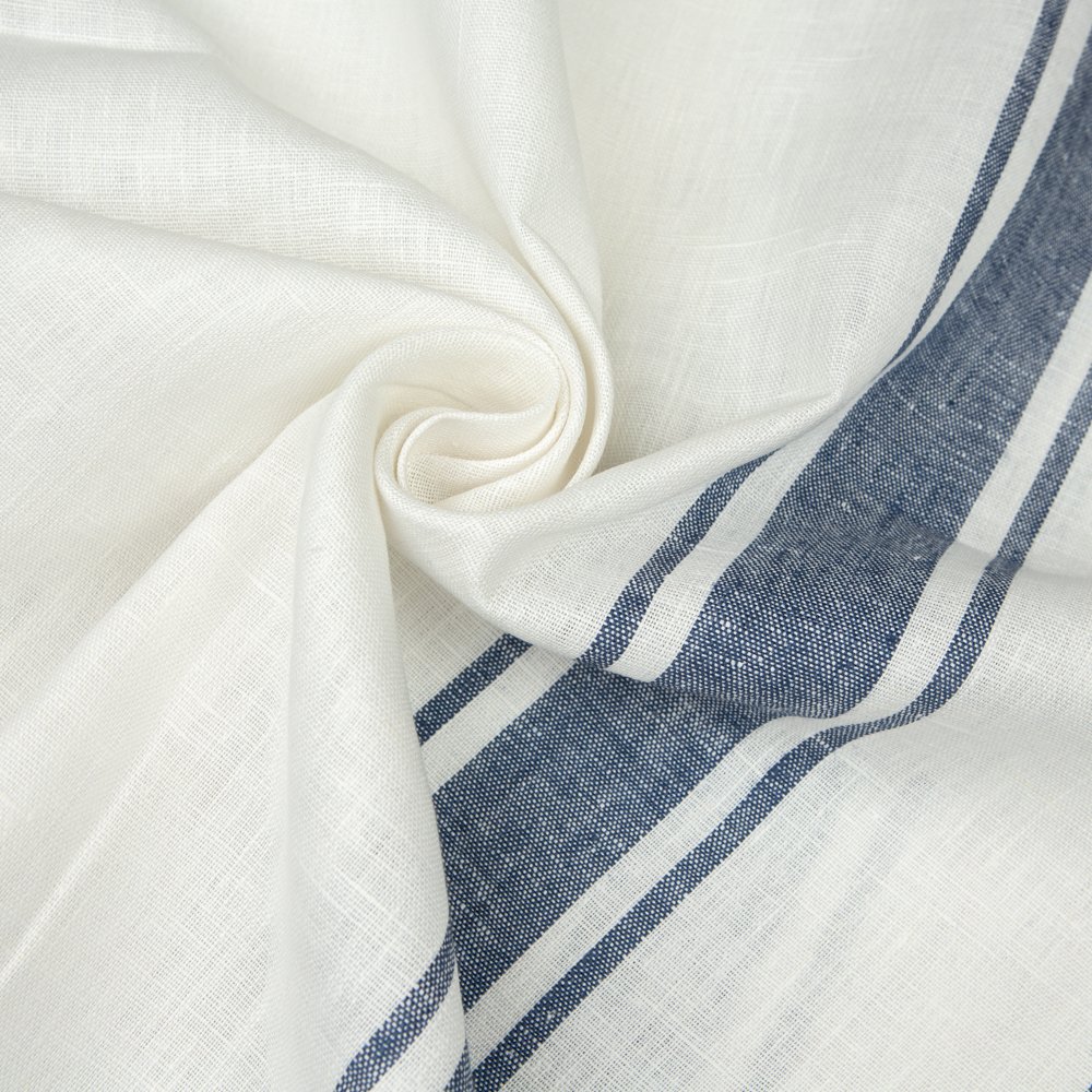 Wholesale 260 GSM Linen Woven Fabric Roll 100% Natural Breathable Yarn Dyed Plain Upholstery Clothes Garments Shirts Dresses