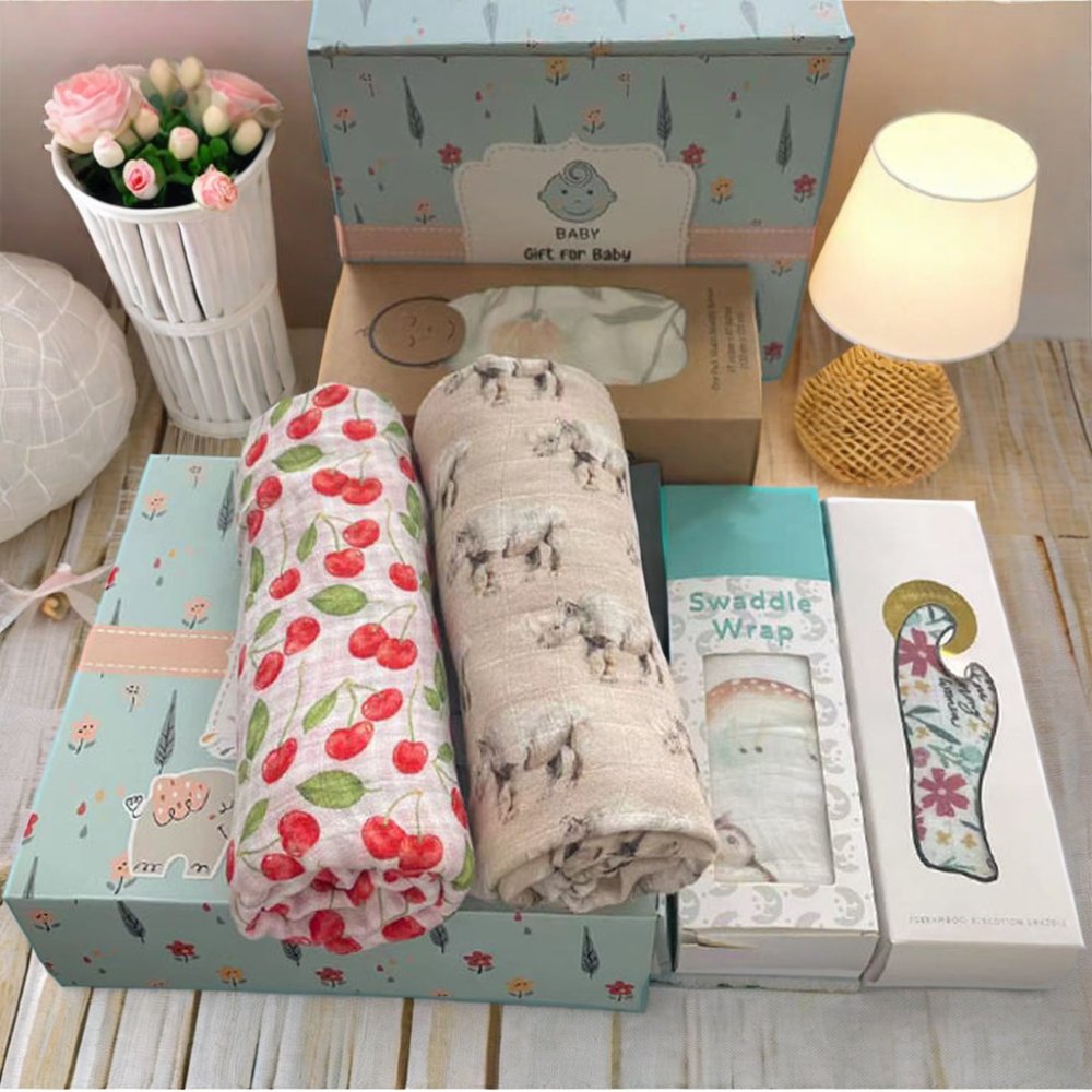 Muslin Swaddle Bamboo Cotton Fabric Blanket Muslim Baby Blankets wholesale price baby receiving blankets 100 cotton