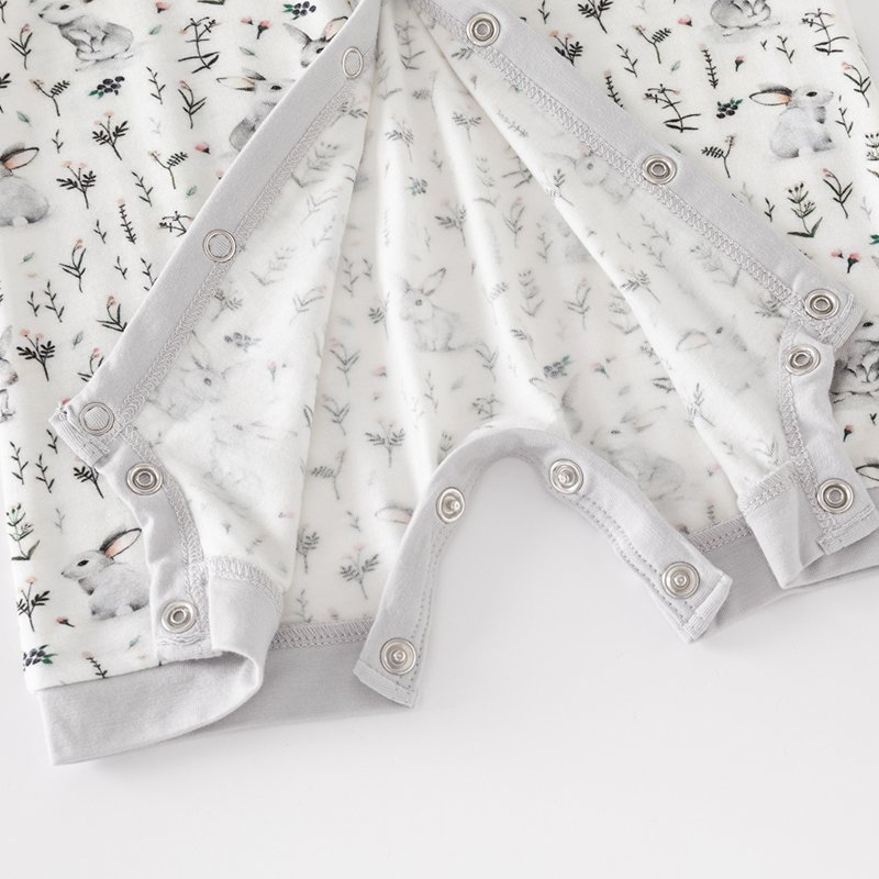 New Design Summer Baby Clothes Lovely Cartoon Print Baby Jumpsuit Soft and Breathable Bamboo Fabric Newborn Romper