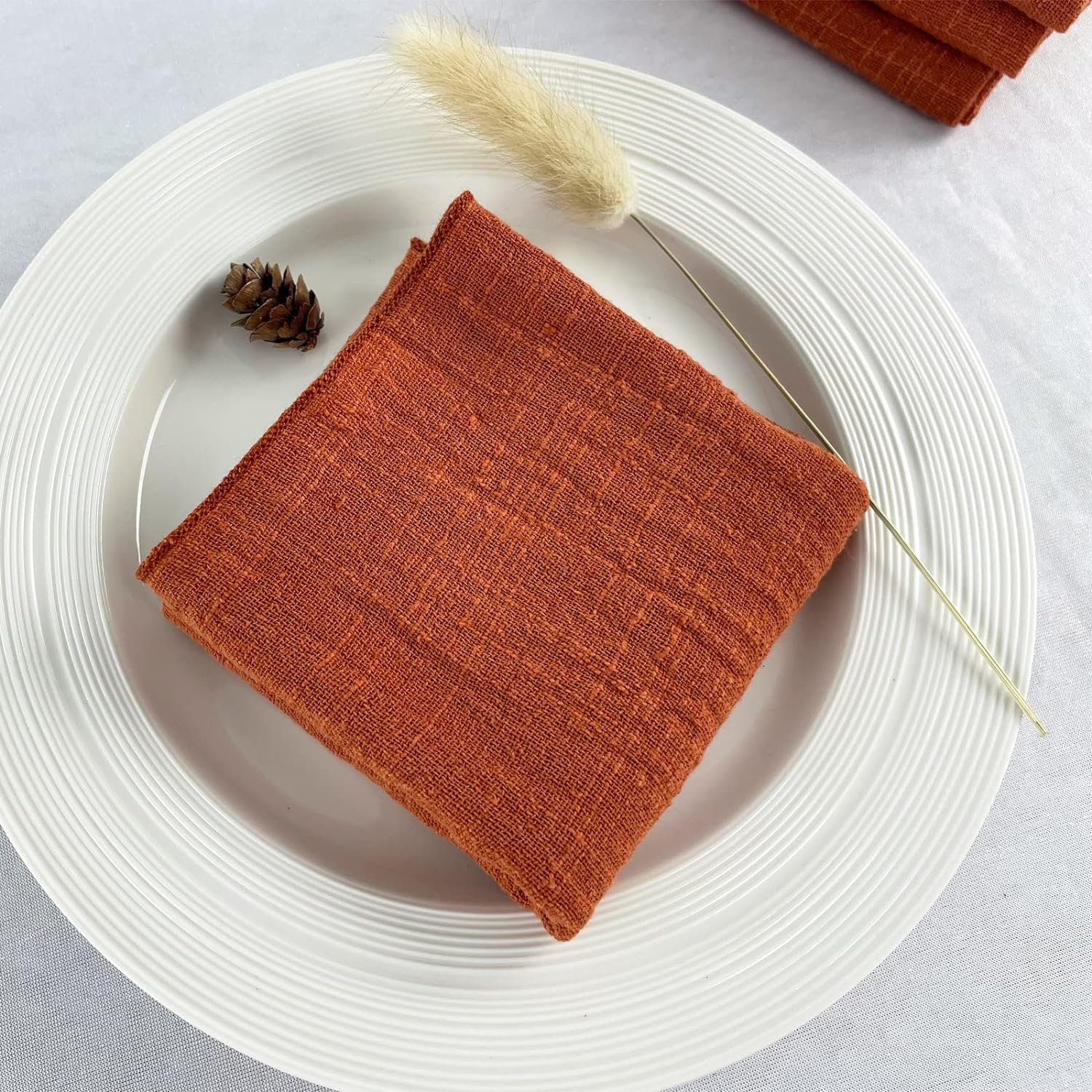 Gauze Cloth Napkins Wedding Party Dinner Tables Napkins Plain Dyed Decorative Dinner Cloth Cotton Fabric Napkins Serviette