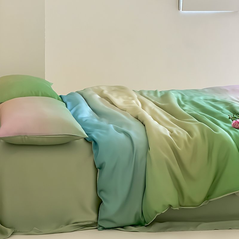 300TC Natural soild color bamboo bedding set and Bamboo Fiber sheet set
