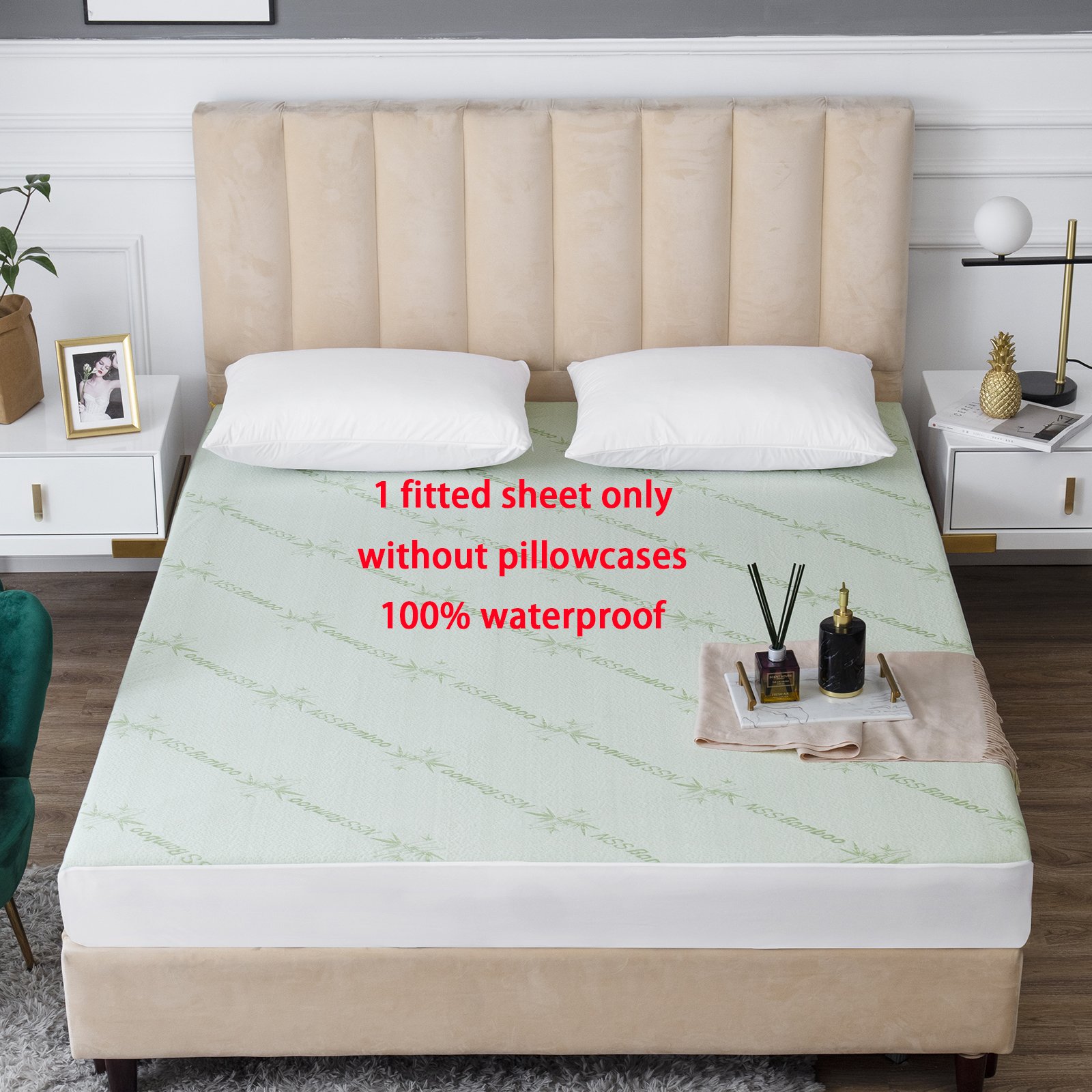Bamboo fiber waterproof bedspread China factory hot-selling high-quality waterproof hotel mattress protection mattresses