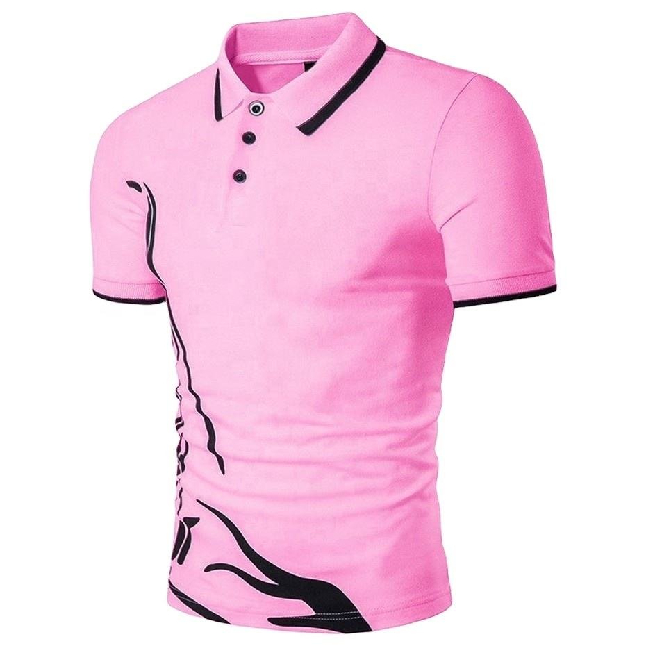 Best Selling Men's Casual Polo Shirt High Quality Breathable Long Lasting for Summer Solid Print Knitted Fabric Direct Pakistan