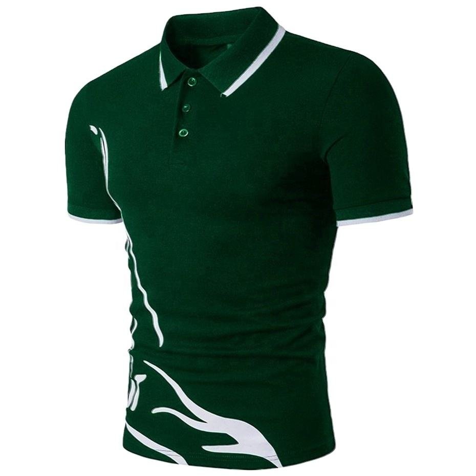 Best Selling Men's Casual Polo Shirt High Quality Breathable Long Lasting for Summer Solid Print Knitted Fabric Direct Pakistan