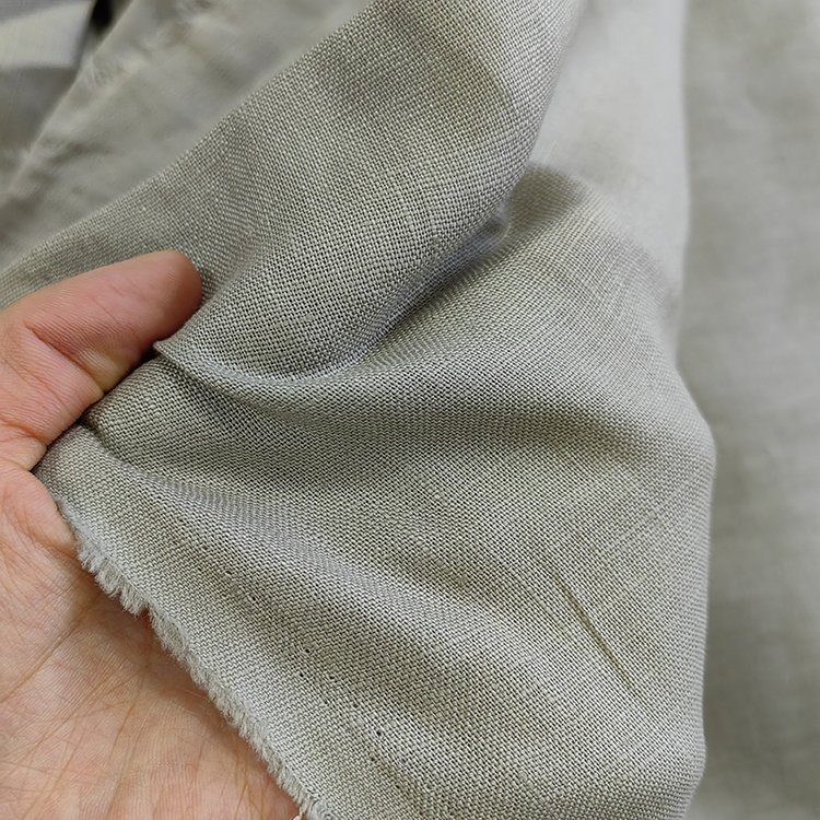Natural 100% Linen Fabric for clothing wholesale