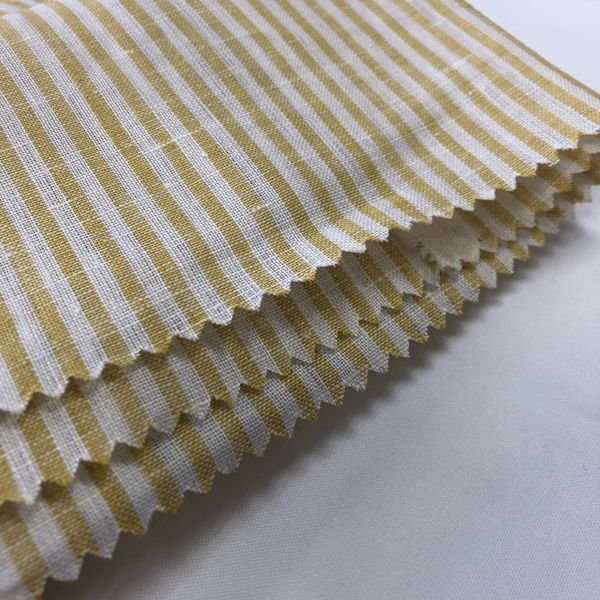 High Quality Supplier Wholesale 100% Pure Linen Plaid Yarn Dyed Fabric For Clothing