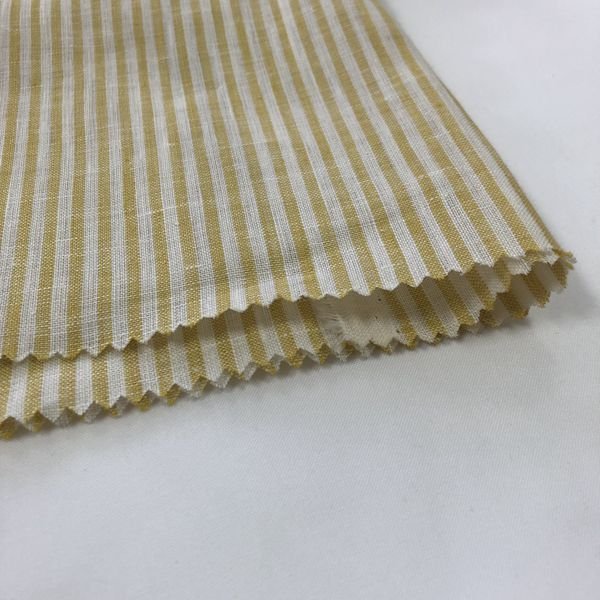 High Quality Supplier Wholesale 100% Pure Linen Plaid Yarn Dyed Fabric For Clothing